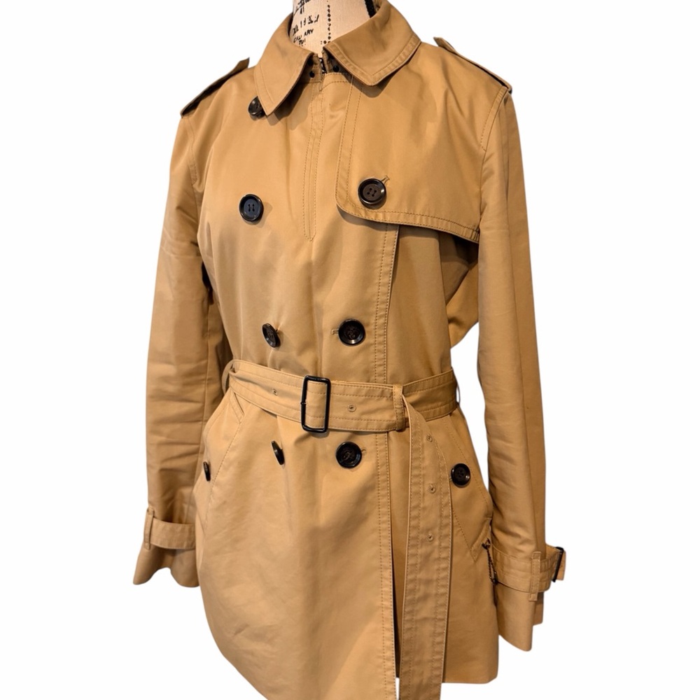 Coach Double-Breasted classic Tan Trench Coat